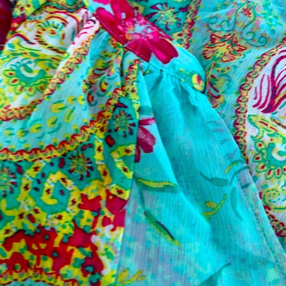 Fig and Flower Multicolor Paisley Blouse - Picture 5 of 8